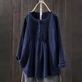 Ingrid |  Knappar Stilfull Blus