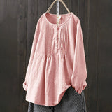 Ingrid |  Knappar Stilfull Blus