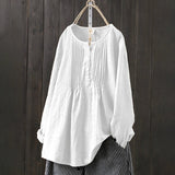 Ingrid |  Knappar Stilfull Blus