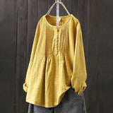 Ingrid |  Knappar Stilfull Blus