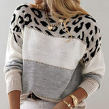 Lena | Leopardmönstrad casualtröja