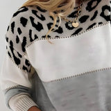 Lena | Leopardmönstrad casualtröja