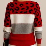 Lena | Leopardmönstrad casualtröja