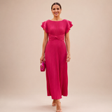 Seraphina | Elegant Veckad Maxiklänning Med Vriden Midja