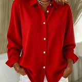 Tove | Elegant blus med knapplist