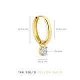 Chic Larmes de Lune Goldstone Earring Set