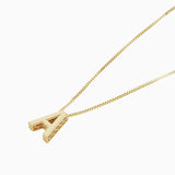 Elegant Guld Initial Halsband med Kärleksbrev