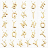 Elegant Guld Initial Halsband med Kärleksbrev
