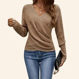 Freja | Elegant wrap-top med V-ringning