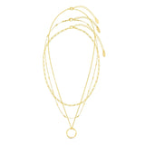 Elegant Guld Öppen Cirkel Halsband