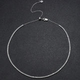 Exklusivt Moissanite Tennis Halsband i Guld