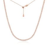 Exklusivt Moissanite Tennis Halsband i Guld