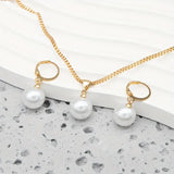 Chic Guldgrace Pearl Jewelry Set