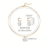 Chic Guldgrace Pearl Jewelry Set