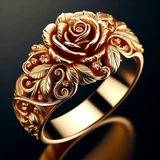 Blomster Guldring
