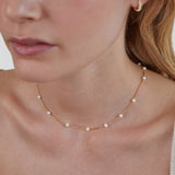 Perlbesatt Kedja Halsband